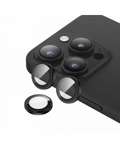Benks Warrior Tempered Glass Camera Lens Protector - предпазни стъклени лещи за камерата на iPhone 15 Pro, iPhone 15 Pro Max (черен)