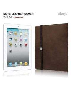 Elago Note Leather Cover - луксозен кожен калъф за iPad Air, iPad 5 (2017), iPad 2/3/4 (естествена кожа-ръчна изработка)