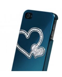 Leshine DreamPlus Hearts - кейс с кристали на Swarovski за iPhone 4/4S