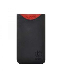 Bugatti Skinny SL Coal - кожен калъф (естествена кожа) за Samsung Galaxy S2 и мобилни телефони (черен)