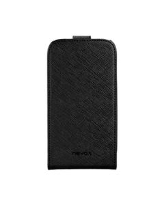 Nevox Flip Case Relino - вертикален кожен калъф за Samsung Galaxy S3 i9300, S3 Neo (черен)