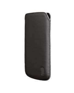 Artwizz Leather Pouch - кожен калъф за iPhone 5, iPhone 5S, iPhone SE (черен-мат)
