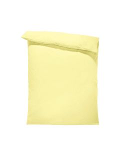 Dilios Едноцветен спален плик в светло жълто, материя ранфорс, размер 150/215 см.