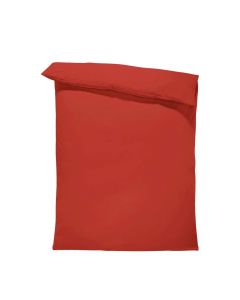 Dilios Едноцветен спален плик - Червено, материя ранфорс, размер 150/215 см.