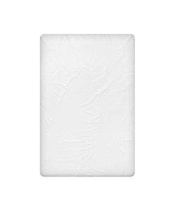 Dilios Бял долен чаршаф от памучен сатен в двоен размер, 240/260 см.