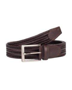Елегантен мъжки колан в кафяв цвят - Italian belts -110 см 0102-110