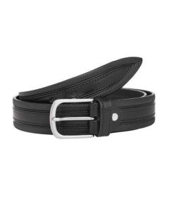 Мъжки колан в черен цвят - Italian belts -110 см 0501-110