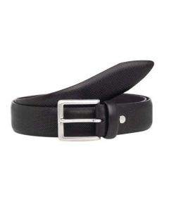 Mъжки стилен колан в черно  - Italian belts -105 см 0901-105