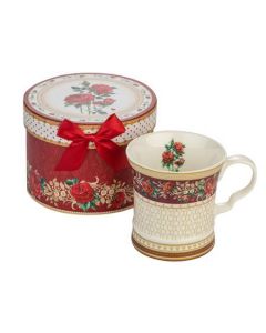 Порцеланова чашa за чай + кутия - Роза 957871
