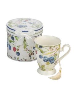 Порцеланова чашa за чай + кутия - Боровинка 957902