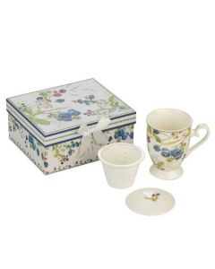 Порцеланова чаша за чай с цедка и капак – Боровинка 957972