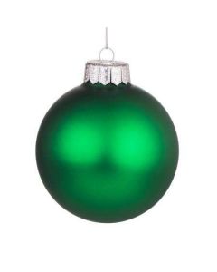 Стъклена топка зелена мат G10-0033