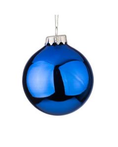 Стъклена топка син гланц G6-0009
