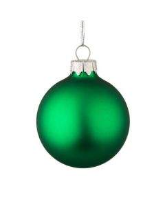 Стъклена топка зелен мат G6-0033