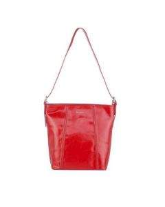 Дамска чанта цвят Винено червен гланц - ROSSI RSL75165