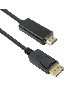 Кабел DeTech DP HDMI M/M, 14+1 cooper, 5м, Черен - 18275