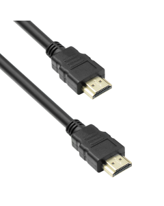 Кабел, DeTech, HDMI - HDMI M/М, 1.3m, Без ферит, Черен - 18306