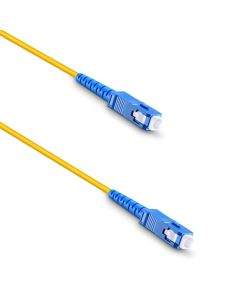 Оптичен пач кабел DeTech, SC-SC, UPC, Singlemode, Simplex, 3.0м, Жълт - 18324