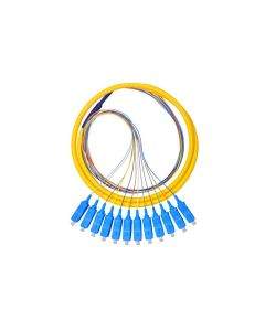 Оптичен кабел DeTech, SC, Pigtail, UPC, Singlemode, 1.5м, Жълт - 18333