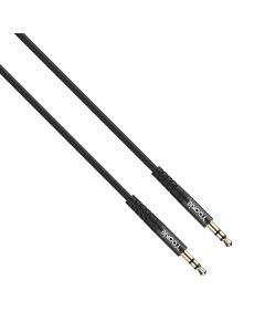 Аудио кабел Yookie YA1, 3.5mm жак, М/М, 1.0м, Черен - 20589