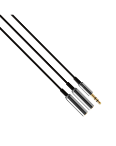 Аудио кабел, Earldom AUX201, 3.5mm жак, М/М, 0.4м, Различни цветове - 40180