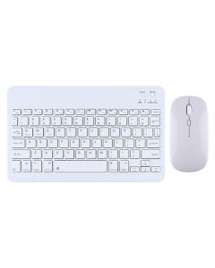 Комплект мишка и клавиатура DLFI 030, Bluetooth, Бял - 6166