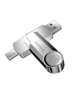 USB Флаш памет Remax RX-817 2in1, 128GB, USB 3.1, Сребрист - 62047