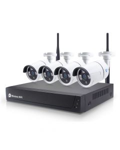 Система за видеонаблюдение DLFI PST-TWK04BM, 4 камери, IP, 2.0Mp, Full HD, NVR - 91035