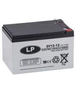 Оловна батерия RITAR EV12-12, AGM, 12V / 12 Ah, Терминал2, За електрически колички