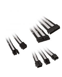 Комплект оплетени кабели Kolink Core, Black/White