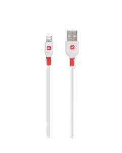 Кабел Skross, Lightning - USB-A 2.0 мъжко, 2.0 м, Бял