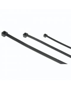 Кабелни връзки черни, 150 броя, 100 / 150 / 200 mm, Self-locking