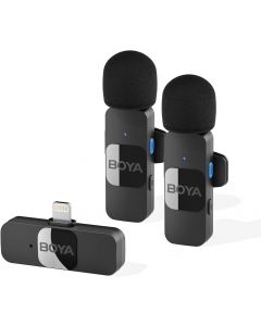 Безжична микрофонна система с ревер за iOS с Lightning, BOYA BY-V2
