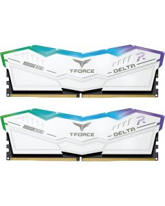 Памет Team Group T-Force Delta RGB White DDR5 32GB (2x16GB) 6000MHz CL38 FF4D532G6000HC38ADC01