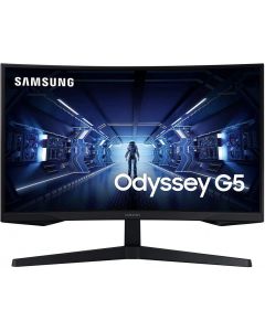 Монитор Samsung Odyssey G5 32 inch, VA 1000R 2560x1440, 144Hz, 1 ms, FreeSync Premium, DisplayPort, HDMI, Черен