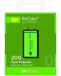 Акумулаторна Батерия GP R22 8.4V 200mAh RECYKO 20R8HN-GB1 NiMH 1бр. в опаковка GP