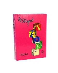 FAVINI Хартия А4 цветна наситена - 500 л. рубинено червена 40099
