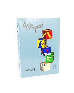 FAVINI Хартия А4 цветна пастелна - 500 л. св. синя 40122
