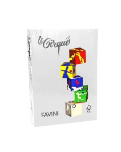 FAVINI Хартия А4 цветна пастелна - 500 л. сива 40124