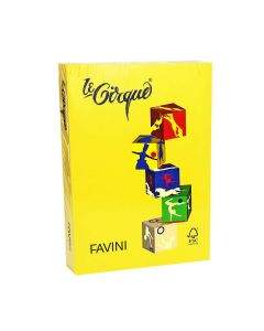 FAVINI Картон А4 цветен наситен 250 л. - жълт 40500
