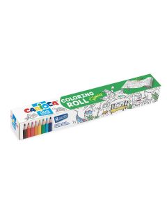 Carioca Комплект с цветни моливи Coloring Roll - Jungle 42978