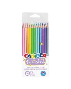 Carioca Цветни моливи 12 цв. пастелни цветове 43034