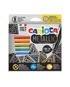 Carioca Флумастери 8 цвята - Metallic 43162