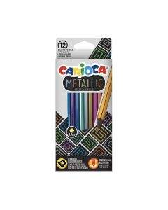Carioca Цветни моливи 12 цвята - Metallic 43164