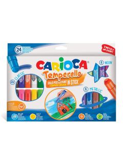 Carioca Бои темперни Temperello - 24 цв. стик 43290