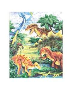 Royal&Langnickel Рисуване по номера с цветни моливи 22х30 - Динозаври CPN12