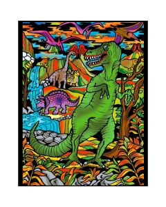 ColorVelvet Картина за оцветяване 47х35 -"Динозаври" L34