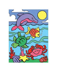 Royal&Langnickel Рисуване по номера с акрилни бои - Моята първа рисунка - 22х30 - Морски животни MFP6