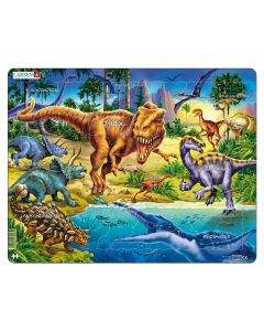 Larsen Пъзел: Детски – "Динозаври" – 57 части, голям NB3