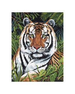 Royal&Langnickel Рисуване по номера с акрилни бои върху платно - 23х30 - Тигър PCS4